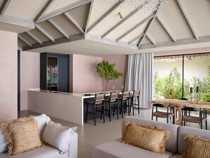 One Bedroom Residence with Beach Pool and Garden Pool | Living area - Villa Haven Resort Maldives (Dhiffushi)