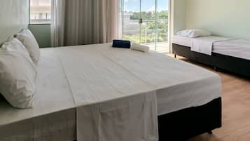 Premium bedding, memory-foam beds, free WiFi, bed sheets