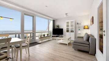 TV, DVD player, stereo