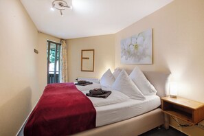 1 室のベッドルーム、WiFi (無料)、ベッドシーツ