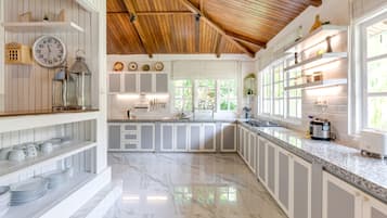 Comfort Villa, 4 Bedrooms | Private kitchen | Fridge, microwave, electric kettle, toaster