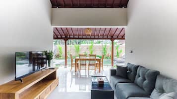 Deluxe Villa, 2 Bedrooms | Living area | Flat-screen TV