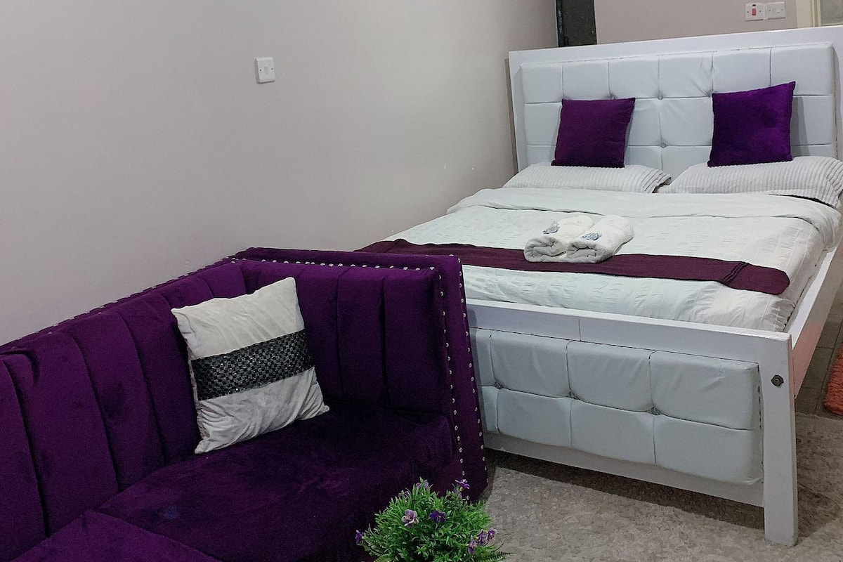 Monolocale Business | Area soggiorno | Smart TV 24 pollici con canali satellitari