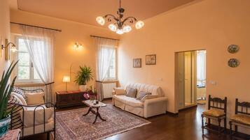 TV, foosball, stereo