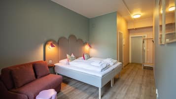 Twin kamer | Verduisterende gordijnen, gratis wifi, beddengoed