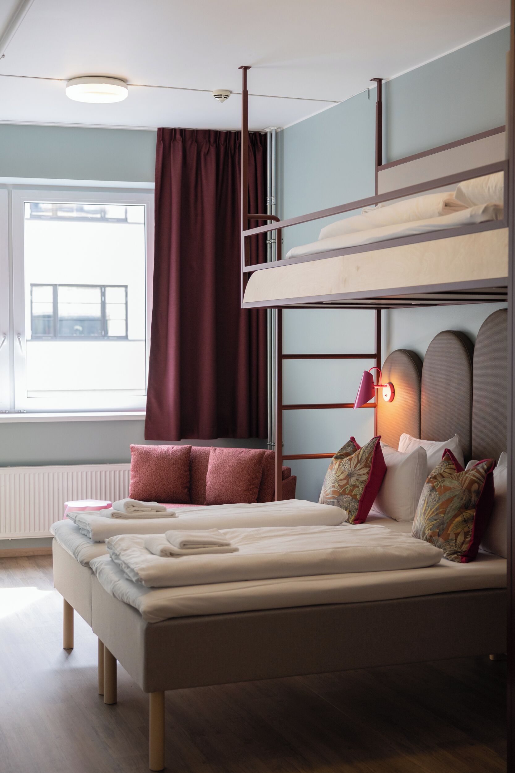 Room for 4 | Individually decorated, blackout drapes, free WiFi, bed sheets