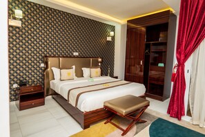 1 多间卧室、埃及棉床单、高档床上用品、迷你吧