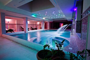 Sauna, hot tub, steam room, Turkish bath, body treatments