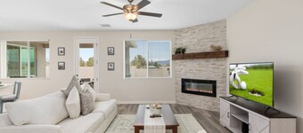 Stylish Revival Retreat w/ Hot Tub & Fire Pit