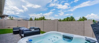 Stylish Revival Retreat w/ Hot Tub & Fire Pit