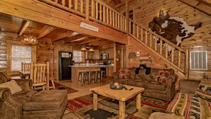 TV, fireplace, video games