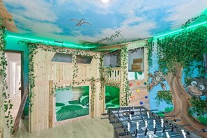 4 bedrooms, iron/ironing board, travel crib, WiFi