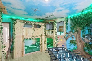 4 bedrooms, iron/ironing board, travel crib, WiFi