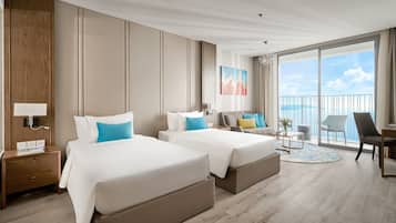 Studio, Sea View (Twin Beds) | Premium bedding, memory-foam beds, in-room safe, desk