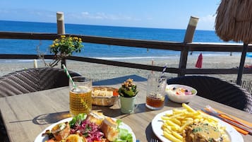 Vue sur la plage, ouvert tous les jours
