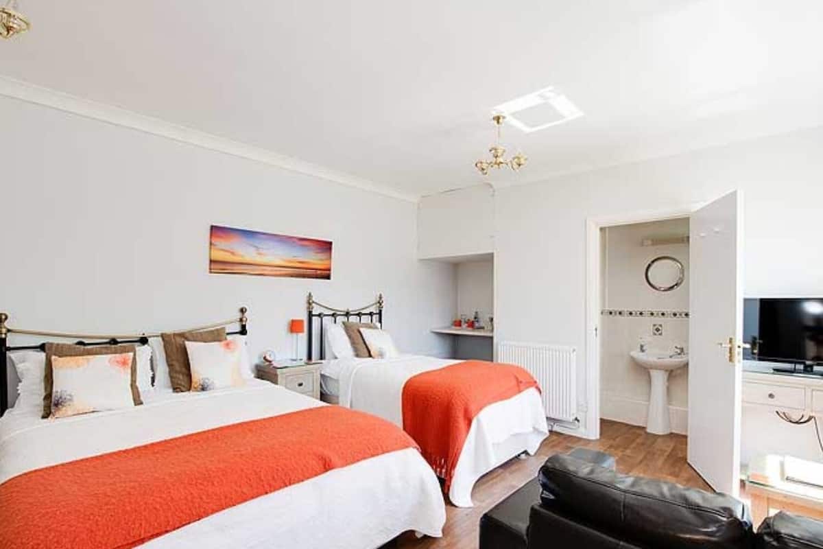 Kolmen hengen tavanomainen huone | Silitysrauta/-lauta, ilmainen Wi-Fi, vuodevaatteet