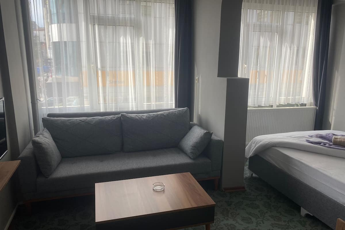 Comfort Studio Suite | Premium bedding, desk, soundproofing, bed sheets
