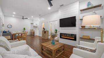 Smart TV, fireplace, offices