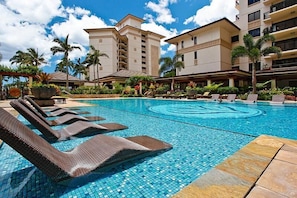 Pool - Ko Olina Beach Villas B102: Gourmet Kitchen & Tranquil Lanai w/Ocean View (Kapolei)