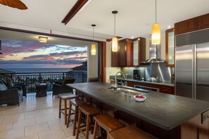 Fridge, microwave, oven, stovetop - Ko Olina Beach Villas O1006: Luxe Penthouse w/Pool, Golf, & Ocean Views (Kapolei)