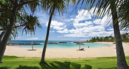 Ko Olina Beach Villas O822: Elegant Retreat, Lagoon Views, Spacious Lanai