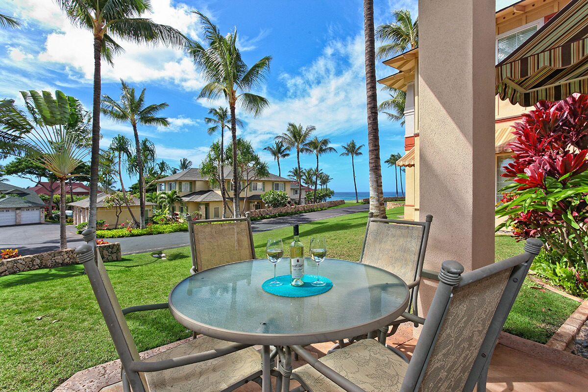 Relax at Kai Lani 12D: 3BR Ground Floor Condo with Ocean Views
