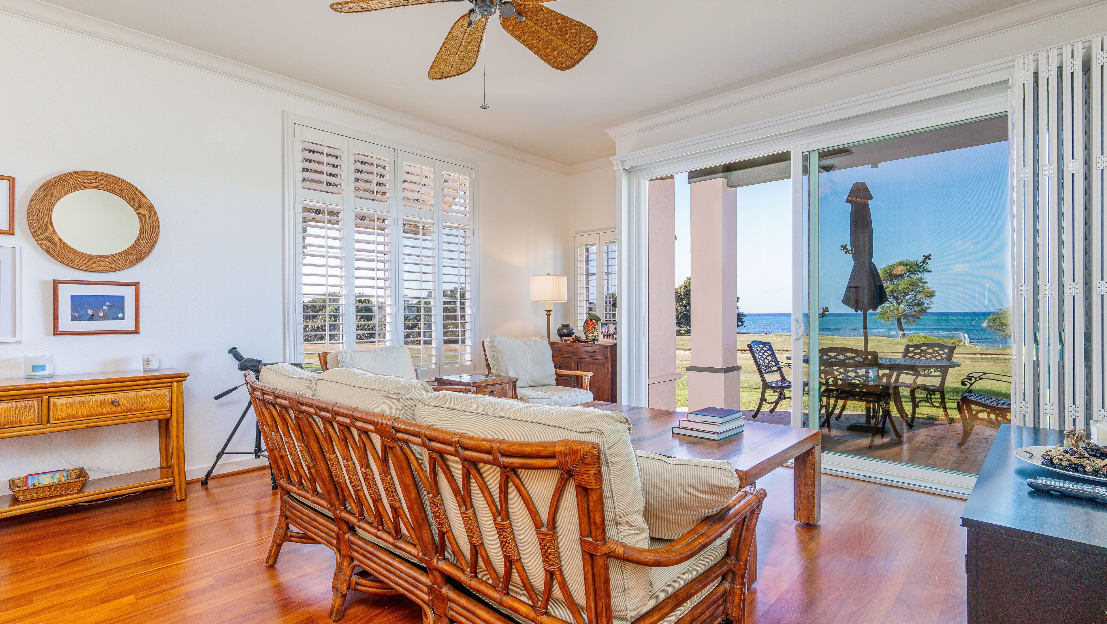 Kai Lani 24B: 3BR Ocean View Condo, Near Golf & Lagoons with Beach Access