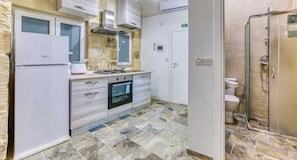 Fridge, oven, stovetop, dishwasher