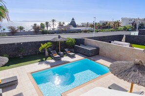 A heated pool