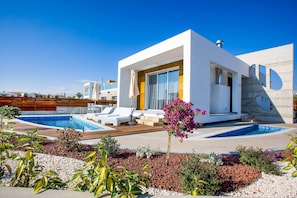 A heated pool - Villa Sky Paphos - One Bedroom Villa, Sleeps 2 (Pafos)