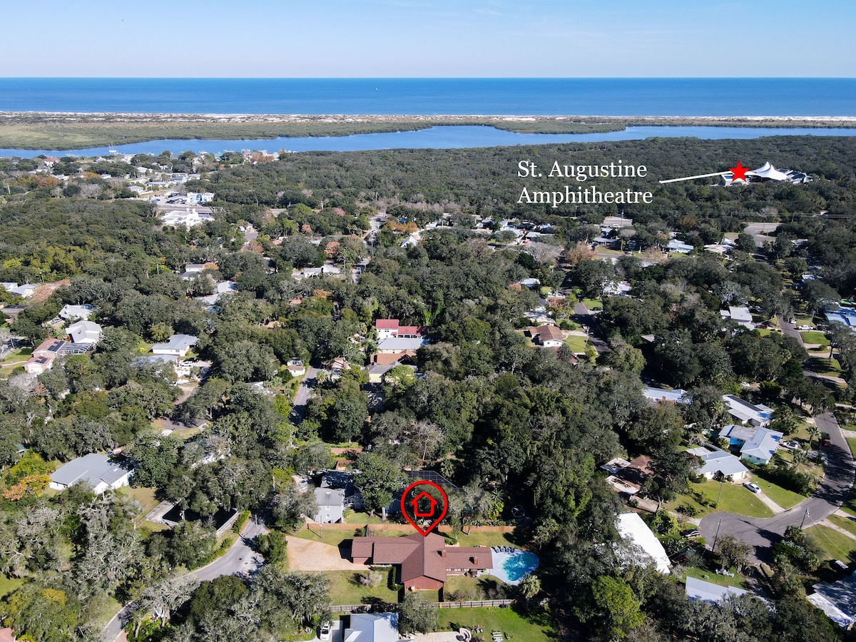 Photo 31 of Spacious Home Prime Location of St. Augustine: Pool, Hot Tub, & Fire Pit