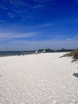 On the beach, sun-loungers, beach towels - Seaside Charm Apollo Beach Oasis (Apollo Beach)