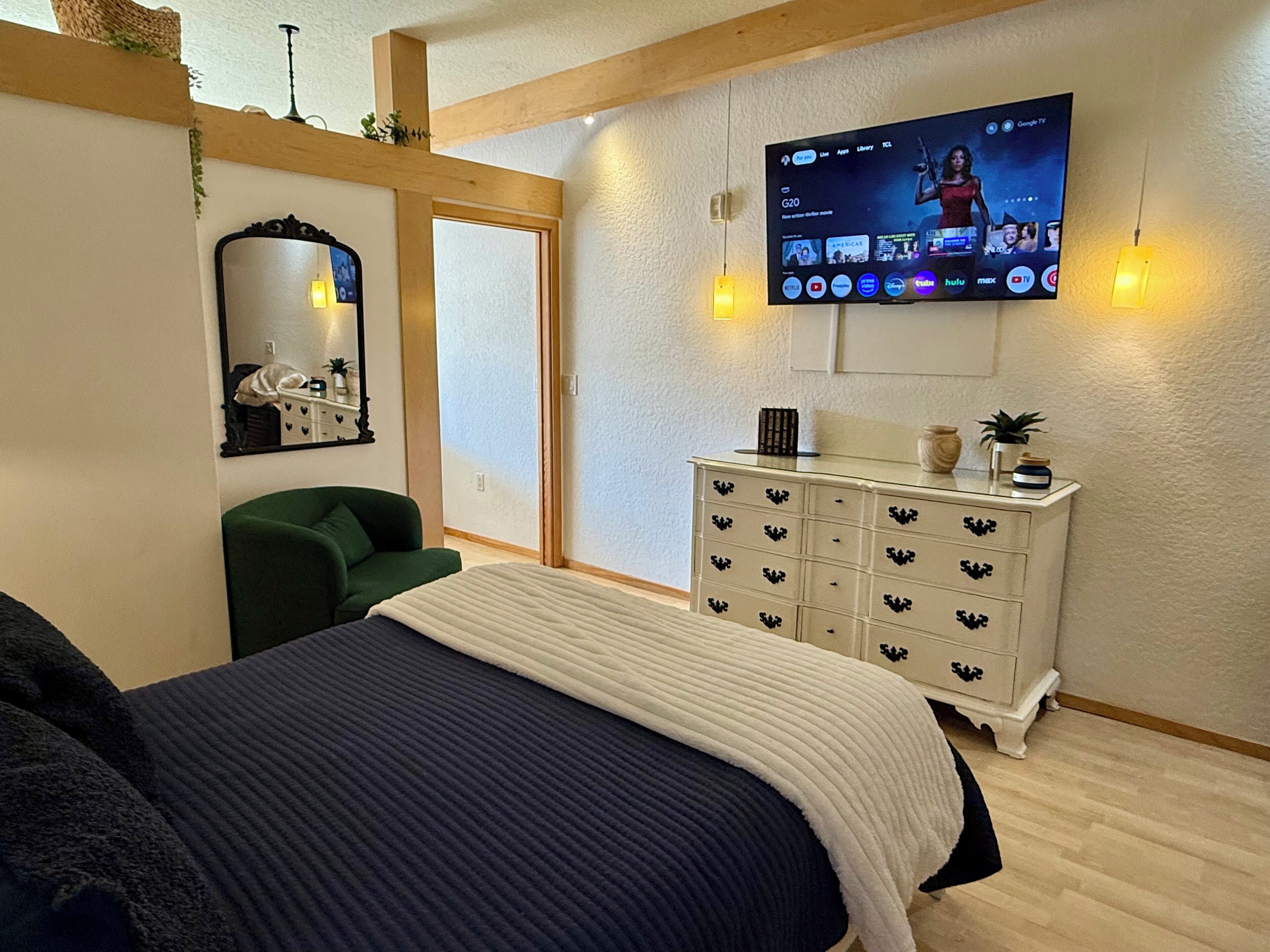 1 間睡房、熨斗/熨衫板、免費 Wi-Fi、床單