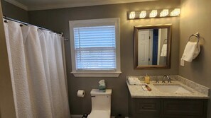Hair dryer, towels, soap, shampoo - Deluxe! New Cozy Apt Near Downtown, Ready for Families and Business Travelers.

 (Raleigh)