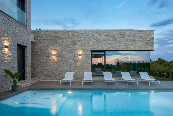Indoor pool, a heated pool
