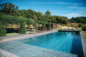 A heated pool