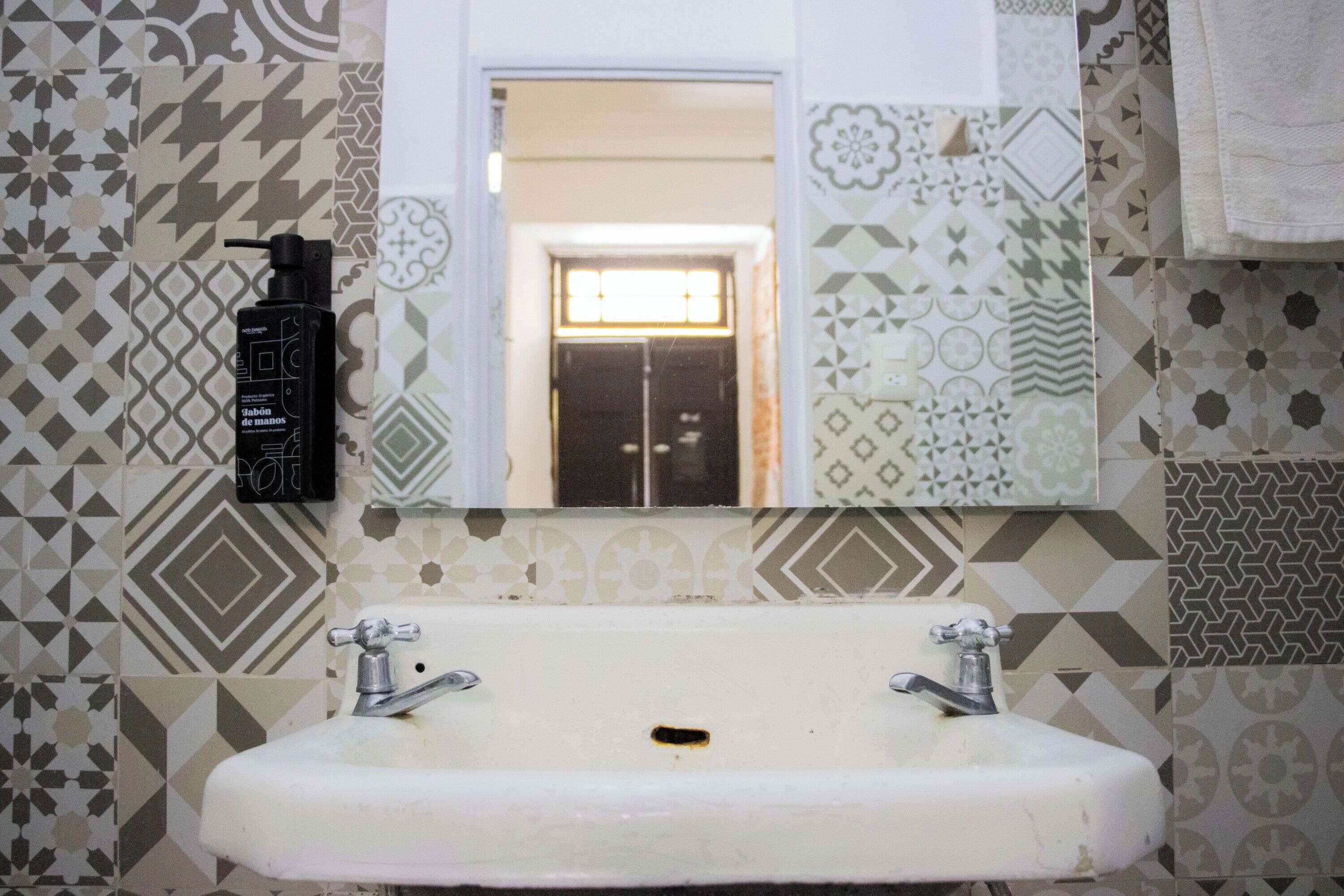 Standard Double Room, 1 Double Bed | Bathroom | Shower, hair dryer, towels, soap