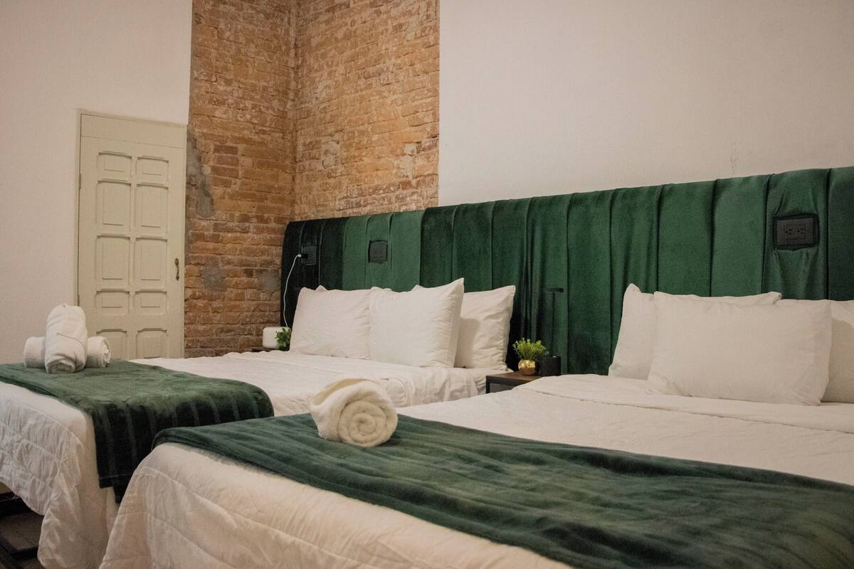Standard Quadruple Room, 2 Double Beds | Premium bedding, down duvets, iron/ironing board (on request), free WiFi