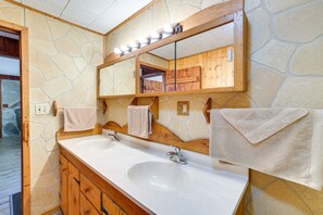 Hair dryer, towels
