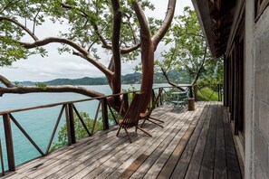 Blick vom Balkon