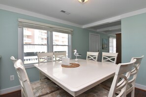 Dining - New to VRBO! Inviting Ocean View 3 Bd 2 Ba w/ Large Deck, Steps From Beach! (Ocean City)