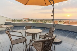 Family Loft, 2 Bedrooms, Kitchen, Sea View | Terrace/patio - Soul House Kuşadası (Kusadasi)