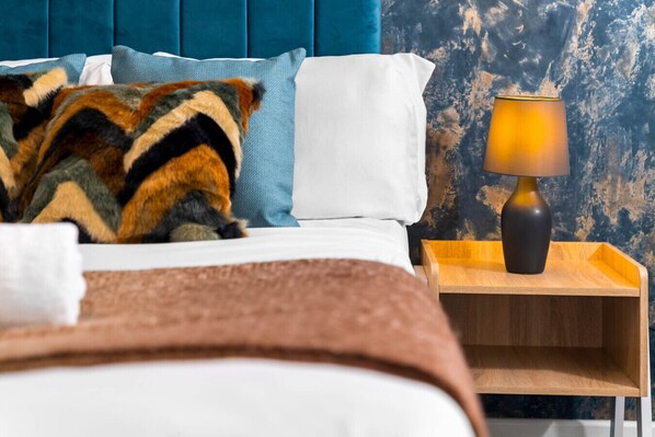 1 室のベッドルーム、アイロン / アイロン台、WiFi (無料)、ベッドシーツ