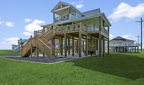 House, 4 Bedrooms | Exterior - The Big Shore 4 Bedroom Home by RedAwning (Port Bolivar)