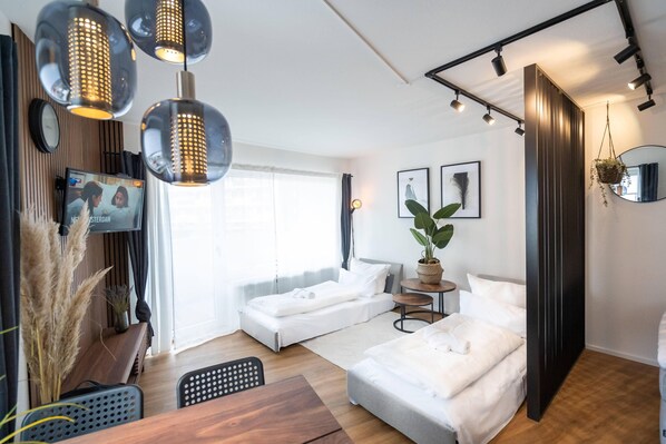 1 chambre, fer et planche à repasser, Wi-Fi, draps fournis