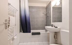 Hair dryer, towels