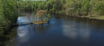8 Acre Private Lake w/ Island, & 4 Unique Rentals!