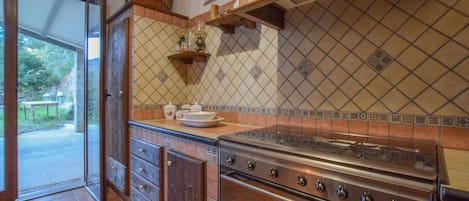 Fridge, oven, stovetop
