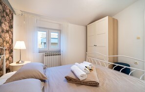 1 間睡房、可攜式嬰兒床、免費 Wi-Fi、床單