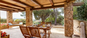 Holiday Home 'Domu De Maria' with Sea View, Private Terrace and Air Conditioning